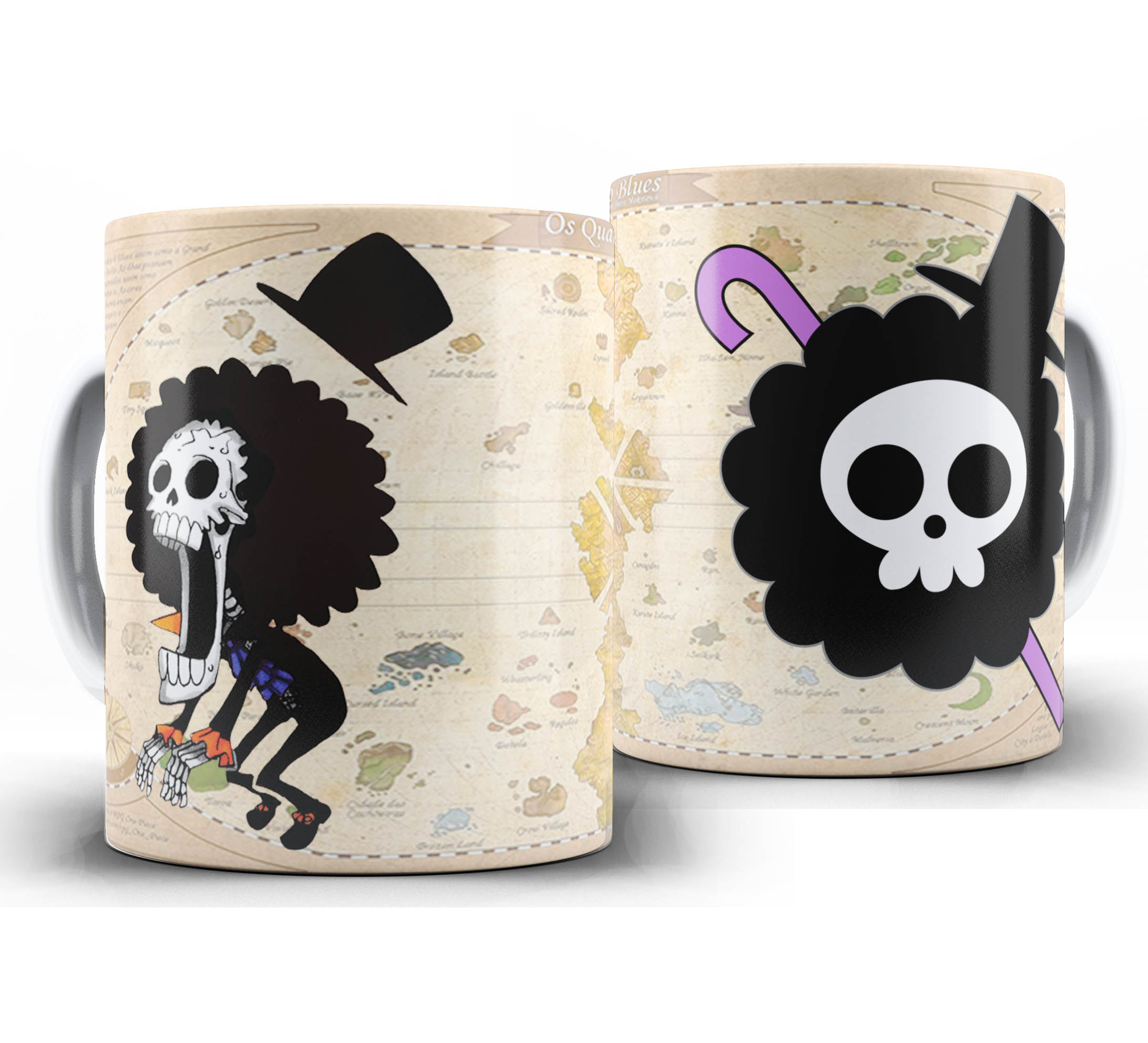 Caneca Anime - One Piece Chibi - Brook